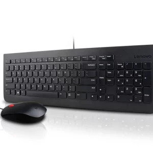 Combo Teclado y Mouse Lenovo Essential Wired USB Negro